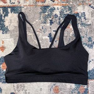 Athleta exhale sports bra black, size M
